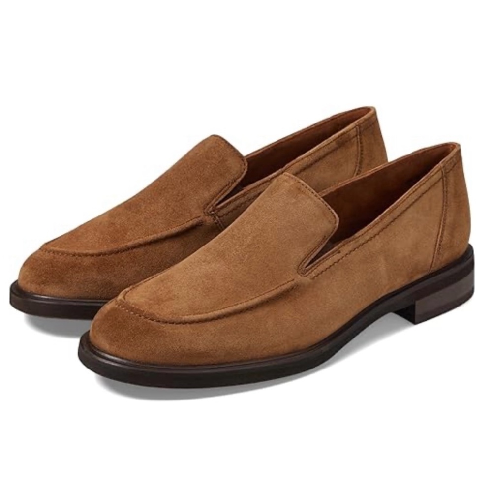 PAUL GREEN Shelby Moc Toe Slip-On Flat (Women) Tam suede leather loafers 9 flats